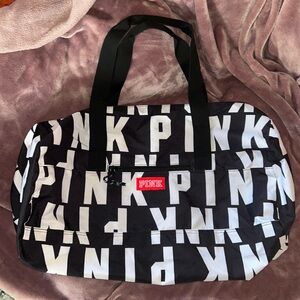 PINK Victoria’s Secret duffle bag Cream